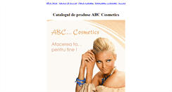Desktop Screenshot of abc-cosmetics.mlmonline.ro