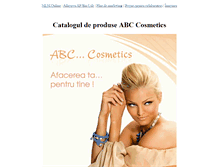 Tablet Screenshot of abc-cosmetics.mlmonline.ro